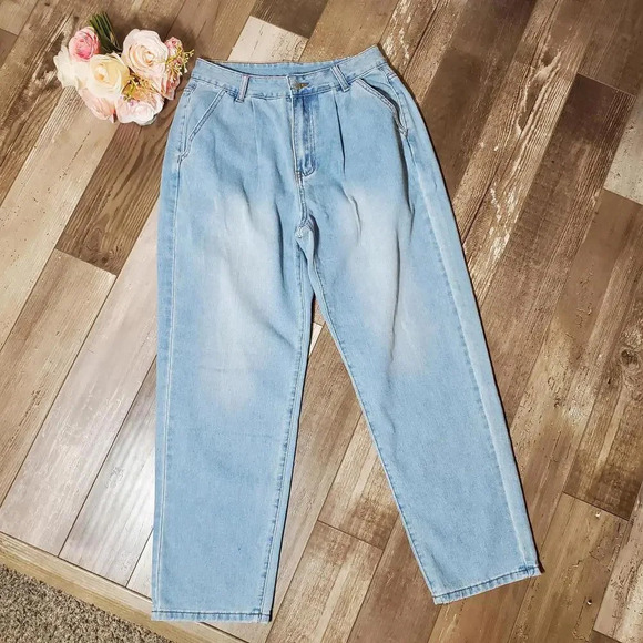 SHEIN Light Wash High-Rise Women's Jeans Size 30 - Picture 1 of 12
